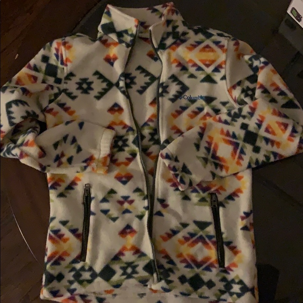 Columbia fleece zip up womens medium